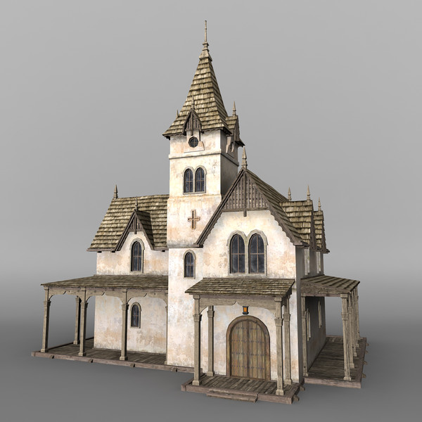 building church 3d max - Church by mariusce