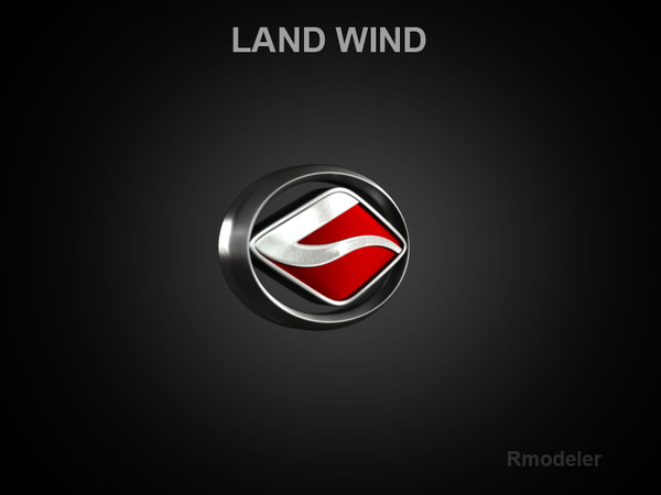 3d model landwind vehicle cars - Land Wind 3d Logo by Serega Rozhnov