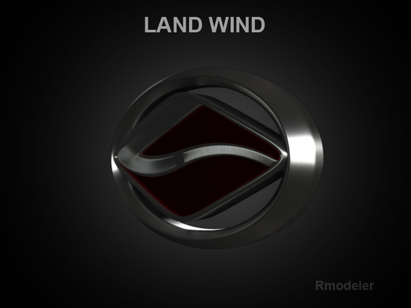 3d model landwind vehicle cars - Land Wind 3d Logo by Serega Rozhnov