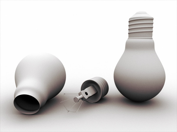 3d model lamp watt - Lamp 100w by gsgraphic