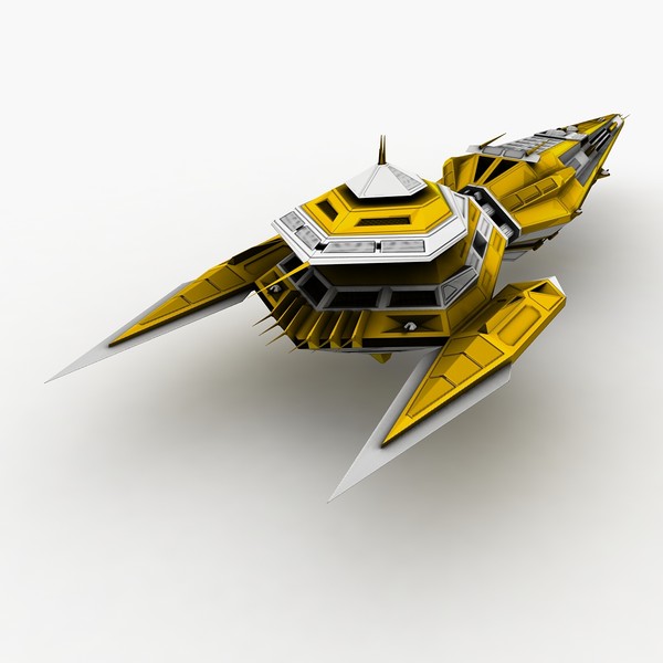free ss-61 spaceship 3d model - SS-61 spaceship by Kalitehnis