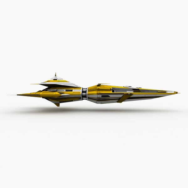 free ss-61 spaceship 3d model - SS-61 spaceship by Kalitehnis