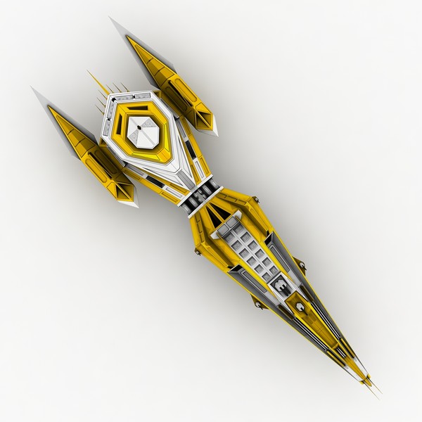 free ss-61 spaceship 3d model - SS-61 spaceship by Kalitehnis