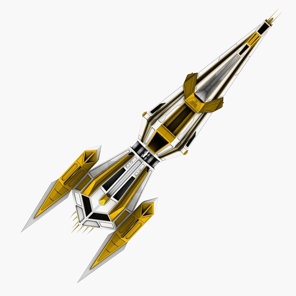 free ss-61 spaceship 3d model - SS-61 spaceship by Kalitehnis