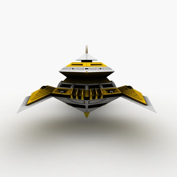 free ss-61 spaceship 3d model - SS-61 spaceship by Kalitehnis