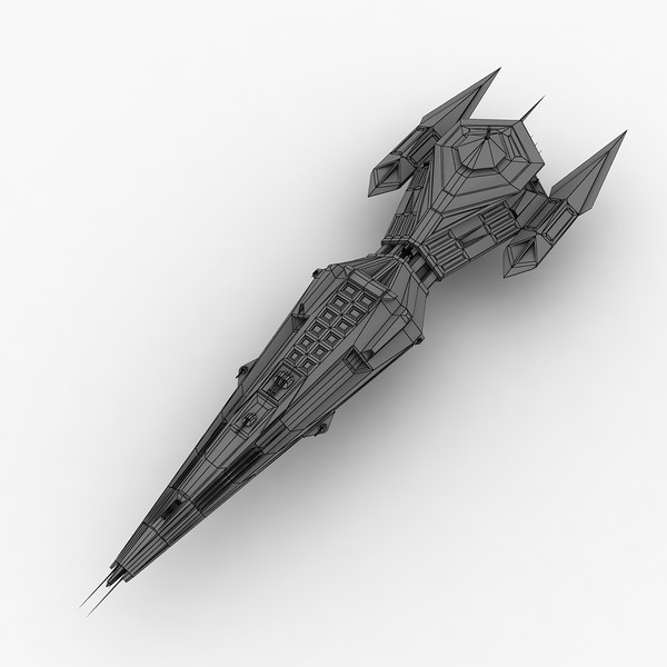 free ss-61 spaceship 3d model - SS-61 spaceship by Kalitehnis