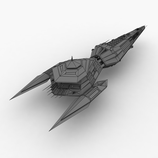 free ss-61 spaceship 3d model - SS-61 spaceship by Kalitehnis