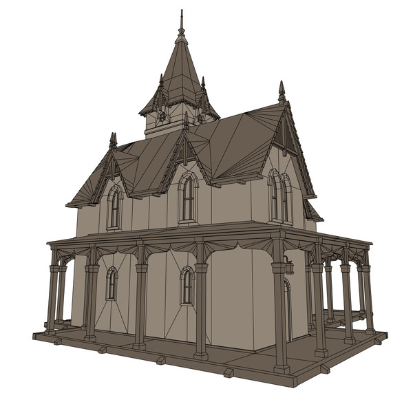 building church 3d max - Church by mariusce