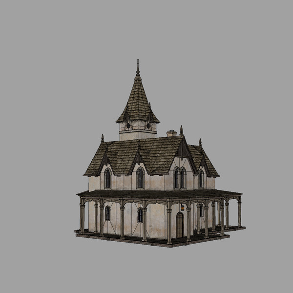 building church 3d max - Church by mariusce