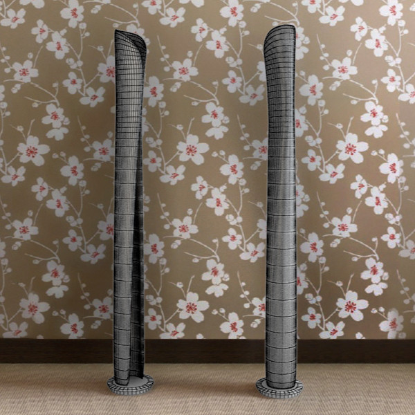 3d floor lamp arte - ARTE floor lamp by RTEwork