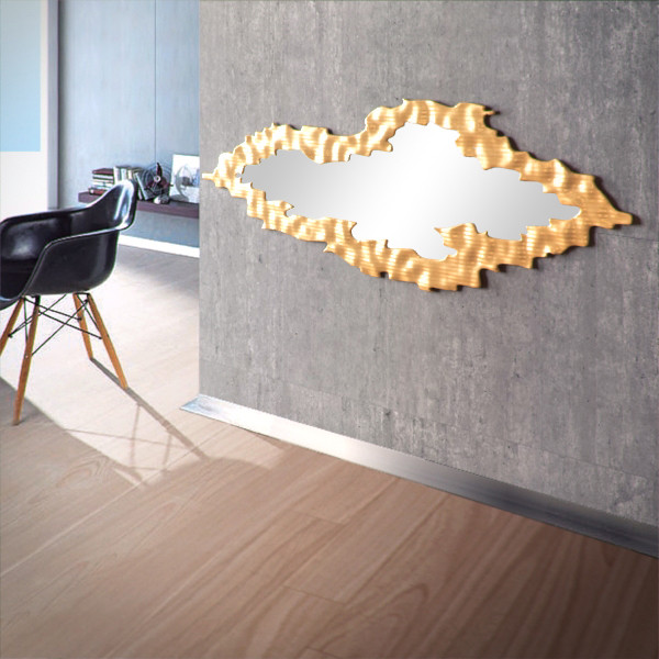 3d model of abstract gold frame mirror - Abstract Gold frame mirror by RTEwork