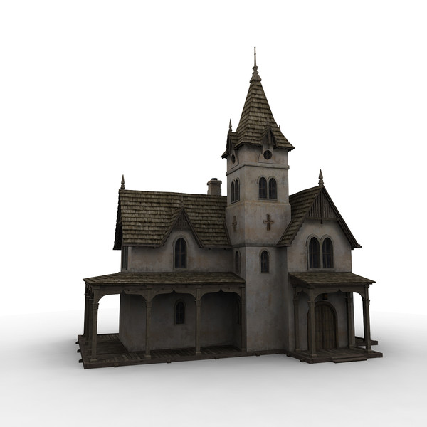 building church 3d max - Church by mariusce