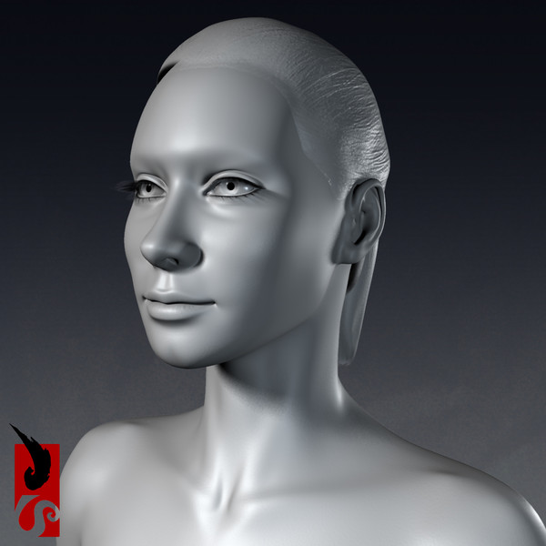 3ds max female anatomy - integumentary - Female Anatomy - Integumentary Skin System by IllumeStudio