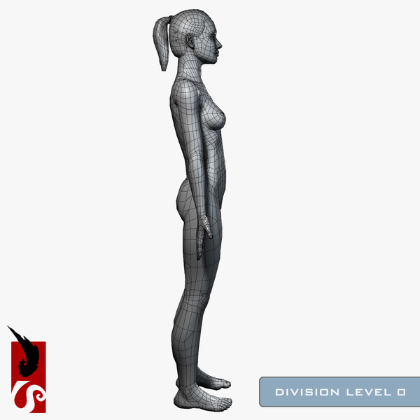 3ds max female anatomy - integumentary - Female Anatomy - Integumentary Skin System by IllumeStudio