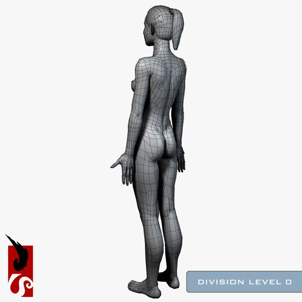 3ds max female anatomy - integumentary - Female Anatomy - Integumentary Skin System by IllumeStudio