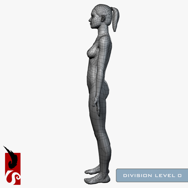 3ds max female anatomy - integumentary - Female Anatomy - Integumentary Skin System by IllumeStudio