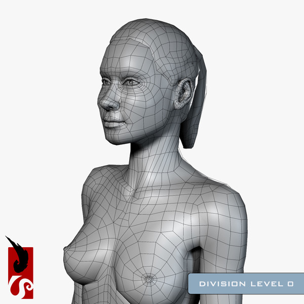 3ds max female anatomy - integumentary - Female Anatomy - Integumentary Skin System by IllumeStudio