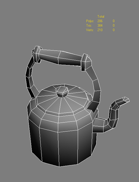 3d model old teakettle tea - Old teakettle(1) by kostula