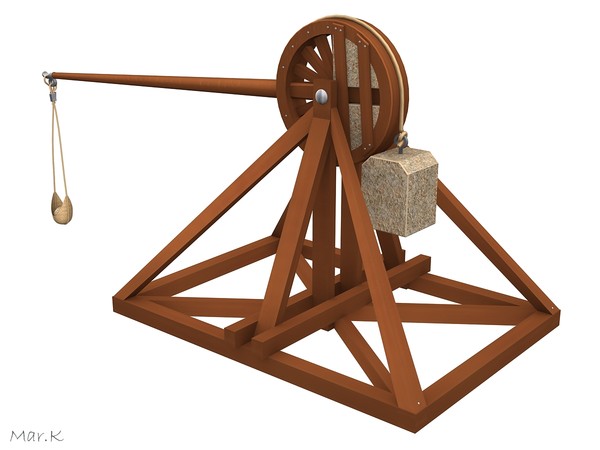 3d catapult leonardo da model - Catapult 3 by Mar.K