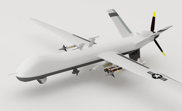 mq9 reaper 3d model - Mq9 Reaper by luledesign