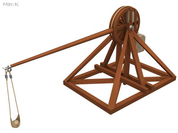 3d catapult leonardo da model - Catapult 3 by Mar.K
