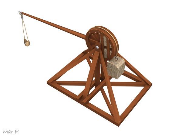 3d catapult leonardo da model - Catapult 3 by Mar.K