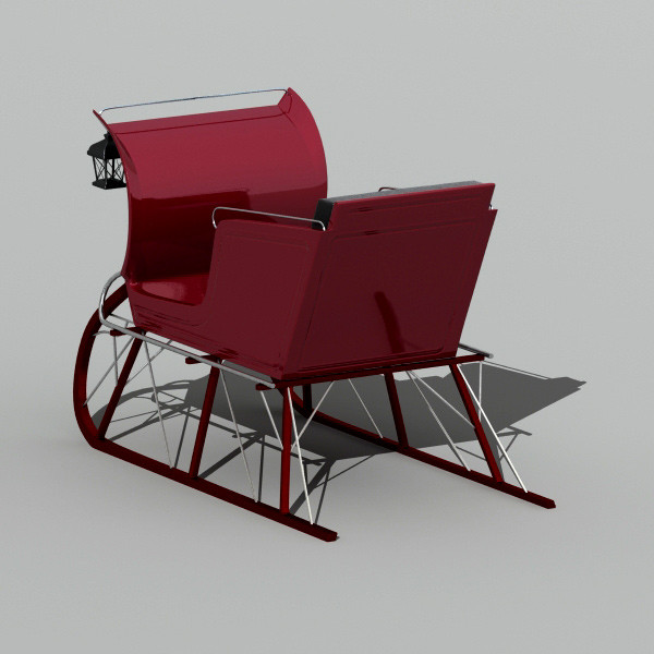 winter sled 3d model - Sled by QLEE