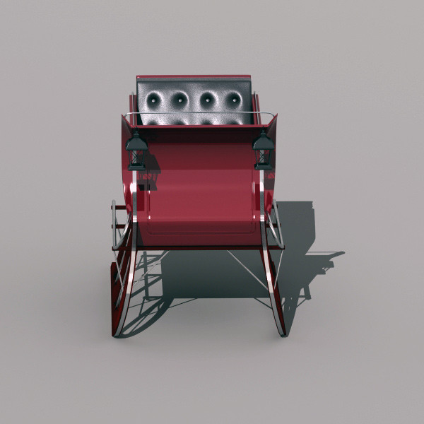 winter sled 3d model - Sled by QLEE