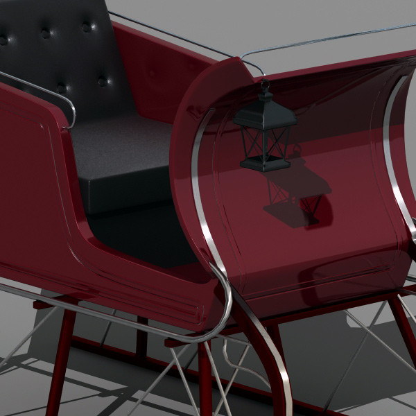 winter sled 3d model - Sled by QLEE
