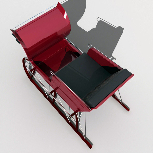 winter sled 3d model - Sled by QLEE