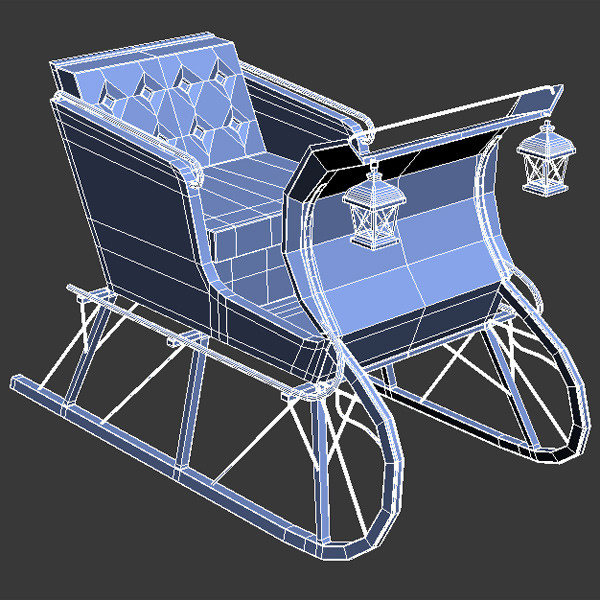 winter sled 3d model - Sled by QLEE