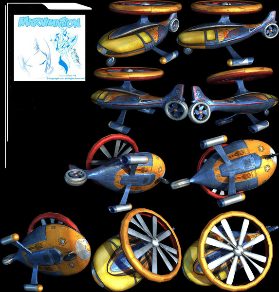 helicopter jumper 3d obj - Helicopter Jumper by marvimation