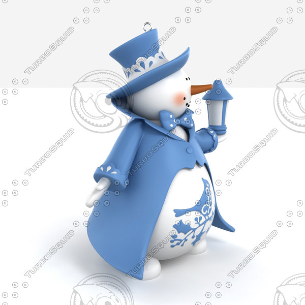 3d snowman decoration deco - Snowman_Decoration_v3 by PlastyForma