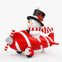 3dsmax snow man snowman