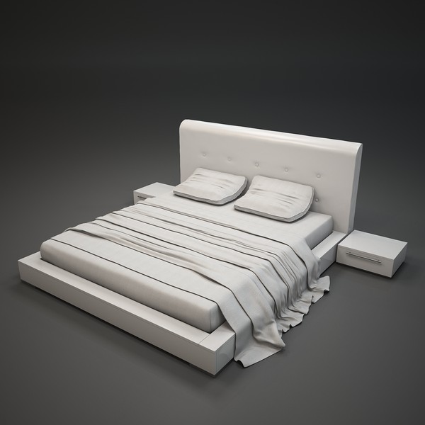 bo concept 3d model - Bo Concept Beds - AQ00 by Avatar188