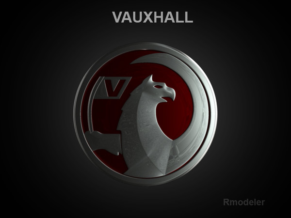 3d model vauxhall cars - Vauxhall 3d Logo by Serega Rozhnov