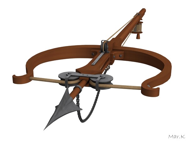 3d model harpoon leonardo da - Harpoon by Mar.K