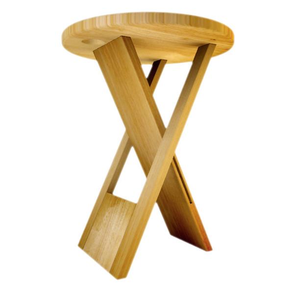 free max model wood stool - Wood Stool by RicardoAfonso