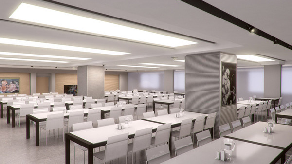 canteen interior scene x - Canteen interior 002 by RTEwork