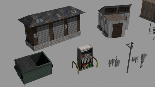3d industrial elements utilities model - Industrial Elements and Utilities by dastolidigital