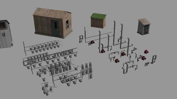 3d industrial elements utilities model - Industrial Elements and Utilities by dastolidigital