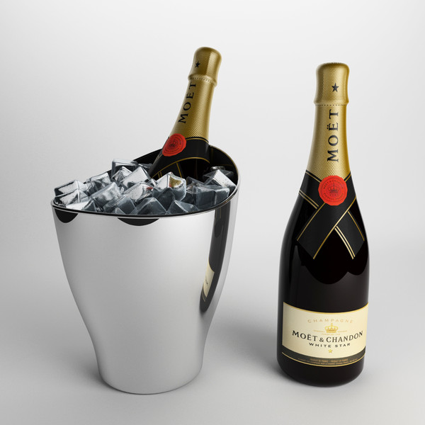 3d model champagne bottle - Champagne by 3dShed