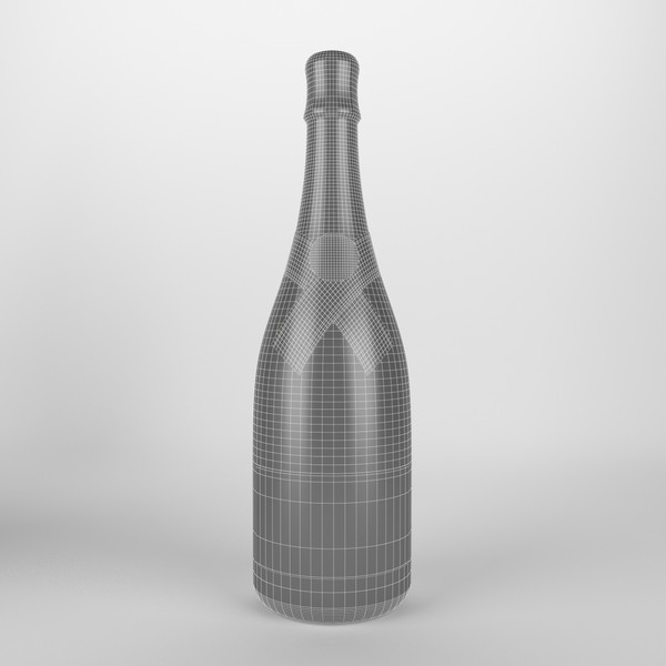 3d model champagne bottle - Champagne by 3dShed