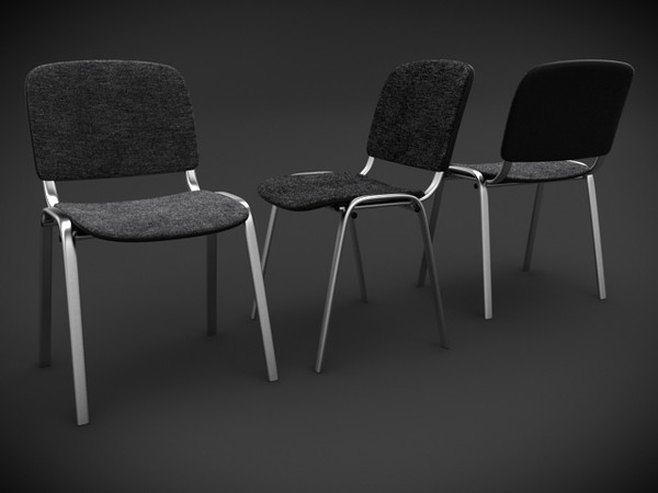 3d office chair iso model - Office chair ISO by denisVFX
