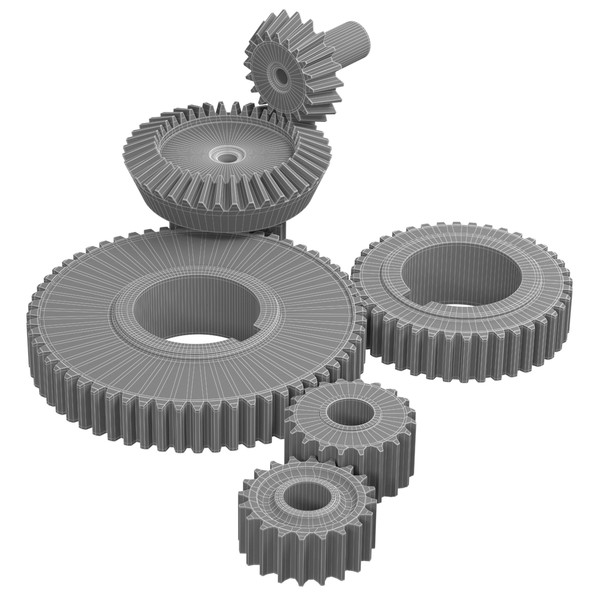 3d 6 gears set - 6 Gears Set by NRG_3D
