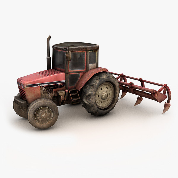 3d tractor industrial plow - Tractors by NesAn Studio