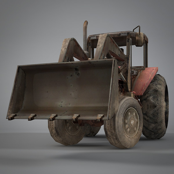 3d tractor industrial plow - Tractors by NesAn Studio