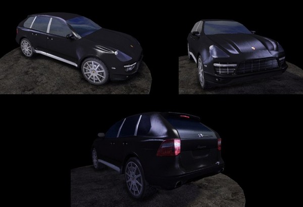 maya udk ready porsche cayenne - UDK ready low-poly Cayenne by Arc24