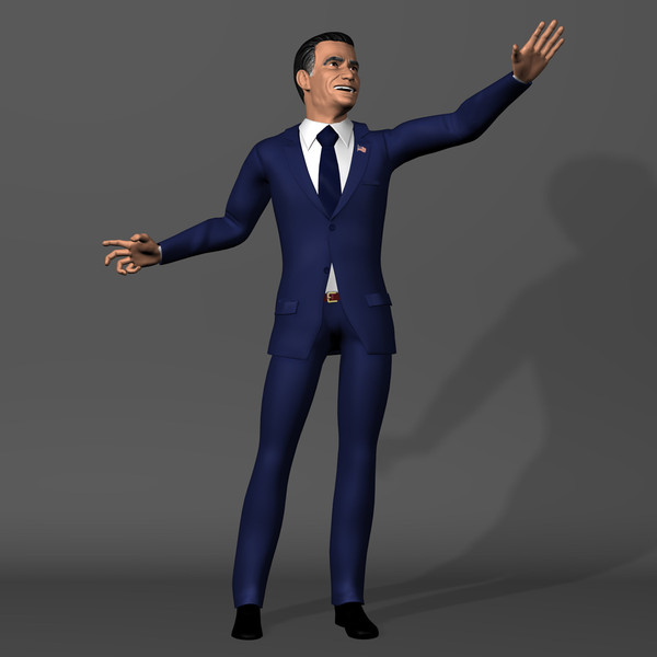 3dsmax mitt romney - Mitt Romney by novaart
