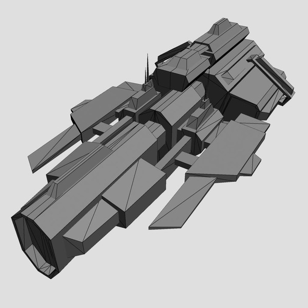 3d ship space battleship model - space_battleship_3.rar by Angryfly